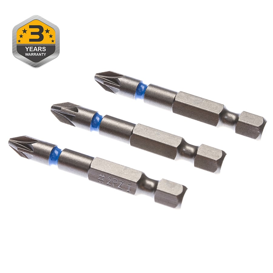BITS IMPACT SCREWDRIVER PZ2X50MM 3PCS.