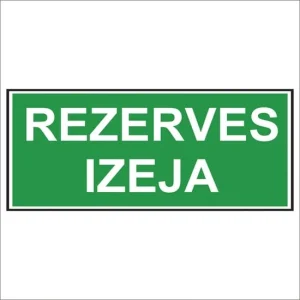 LABEL REPLACEMENT EXIT, 20X8CM