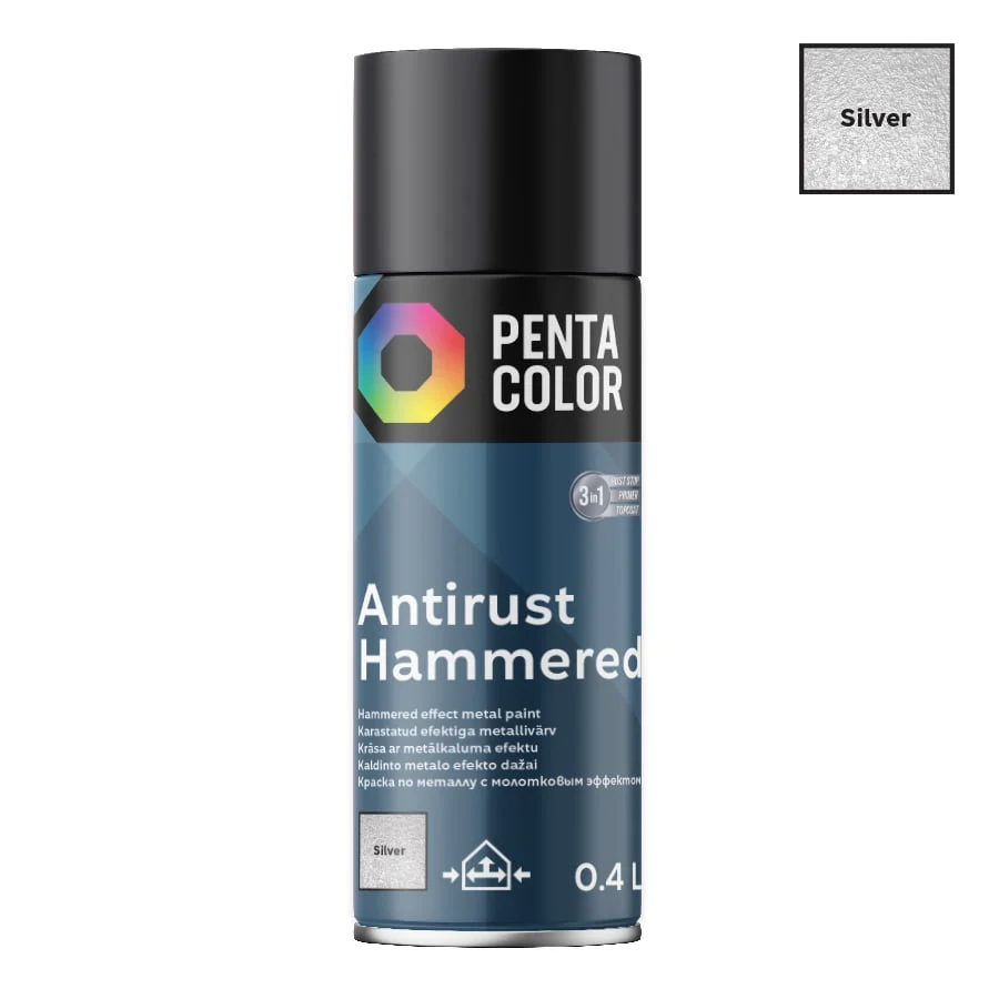 KRĀSA AEROSOLA PENTACOLOR SUDRABA 400ML