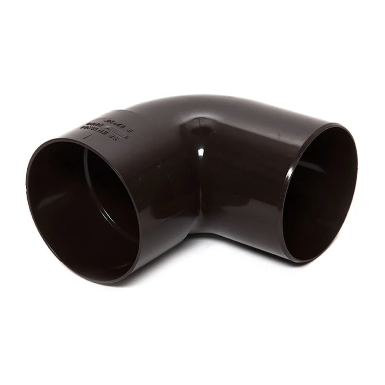 LĪKUMS NOTEKAI PVC SCALA 87° 80MM BRŪNS
