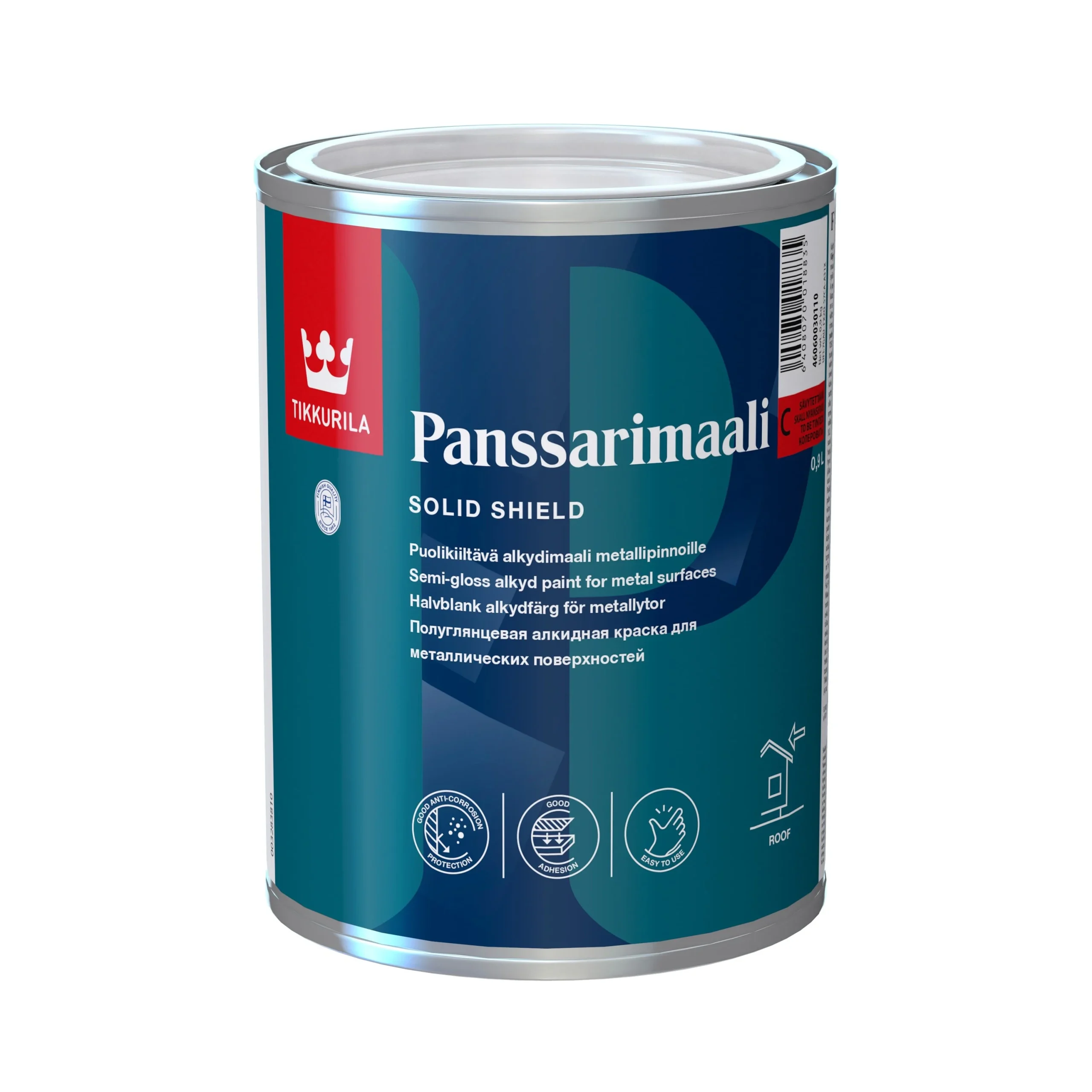 КРАСИТЕЛЬ ДЛЯ КРЫШ PANSSARIMAALI 0,9L A-БЕЛЫЙ