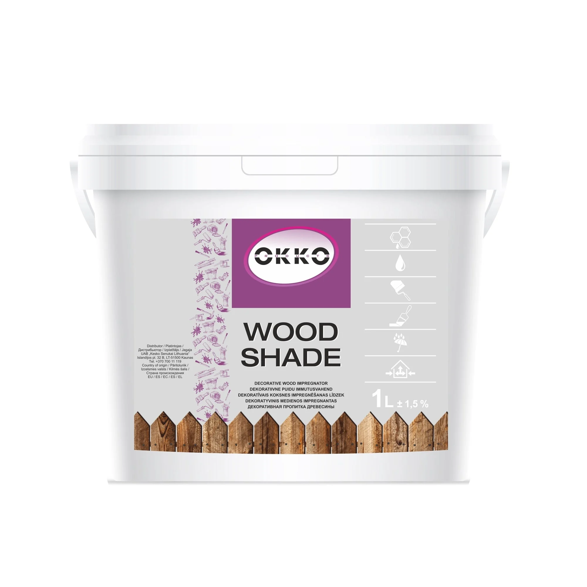 IMPREGN. WOOD SHADE SODR. OAK 1L OKKO