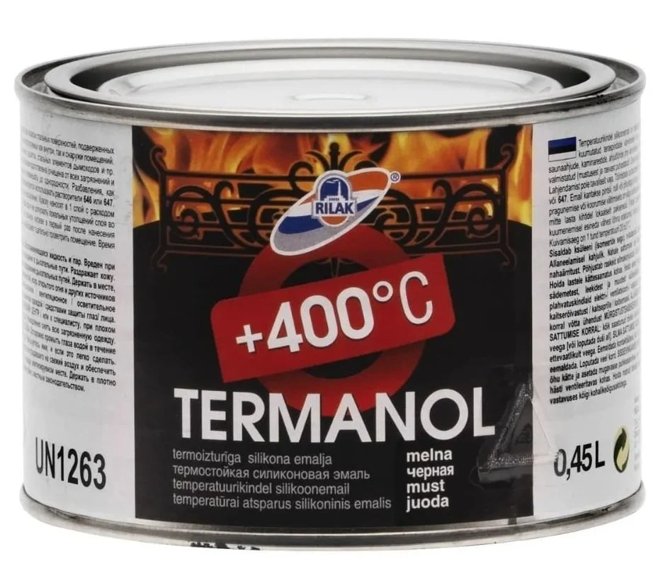 ЦВЕТ ГОРЯЧИЙ. TERMANOL 400C 0,45L ЧЕРНЫЙ