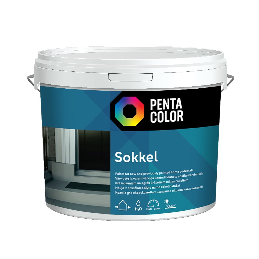 COKOLA KRĀSA PENTACOLOR SOKKEL BALTA 3L