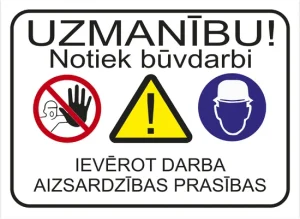 SIGN BUILDING BOARD 440X460MM