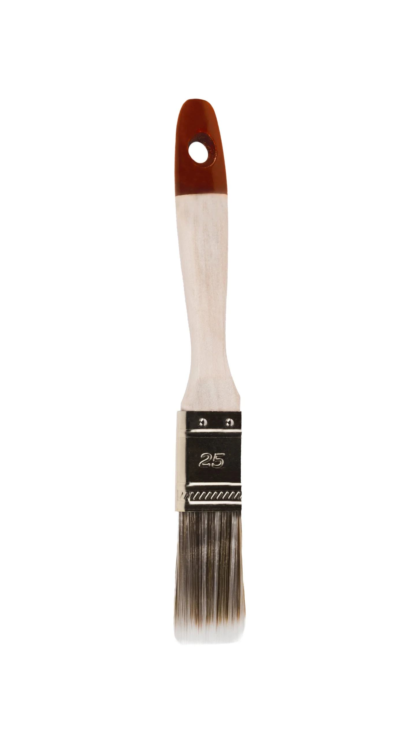 FLAT BRUSH 75X19 MM BROWN BRISTLES