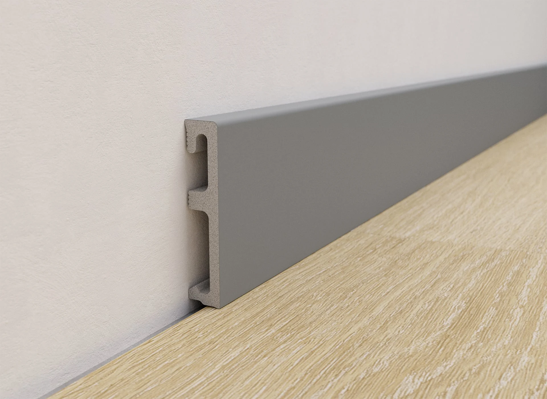 FLOORING WPC ALPHA 80MM/2.4M GRAY