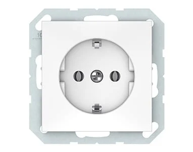 RECESSED SOCKET WITH GROUND. WHITE. RP16-002-02 QR1000