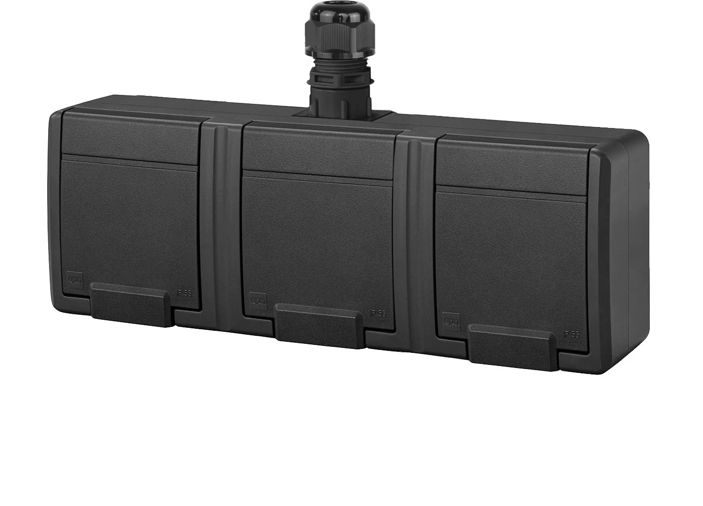 SOCKET 5046-67 3IP65 AQUANT BLACK