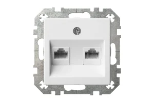COMPUTER SOCKET 2-PLACE. WITHOUT FRAME