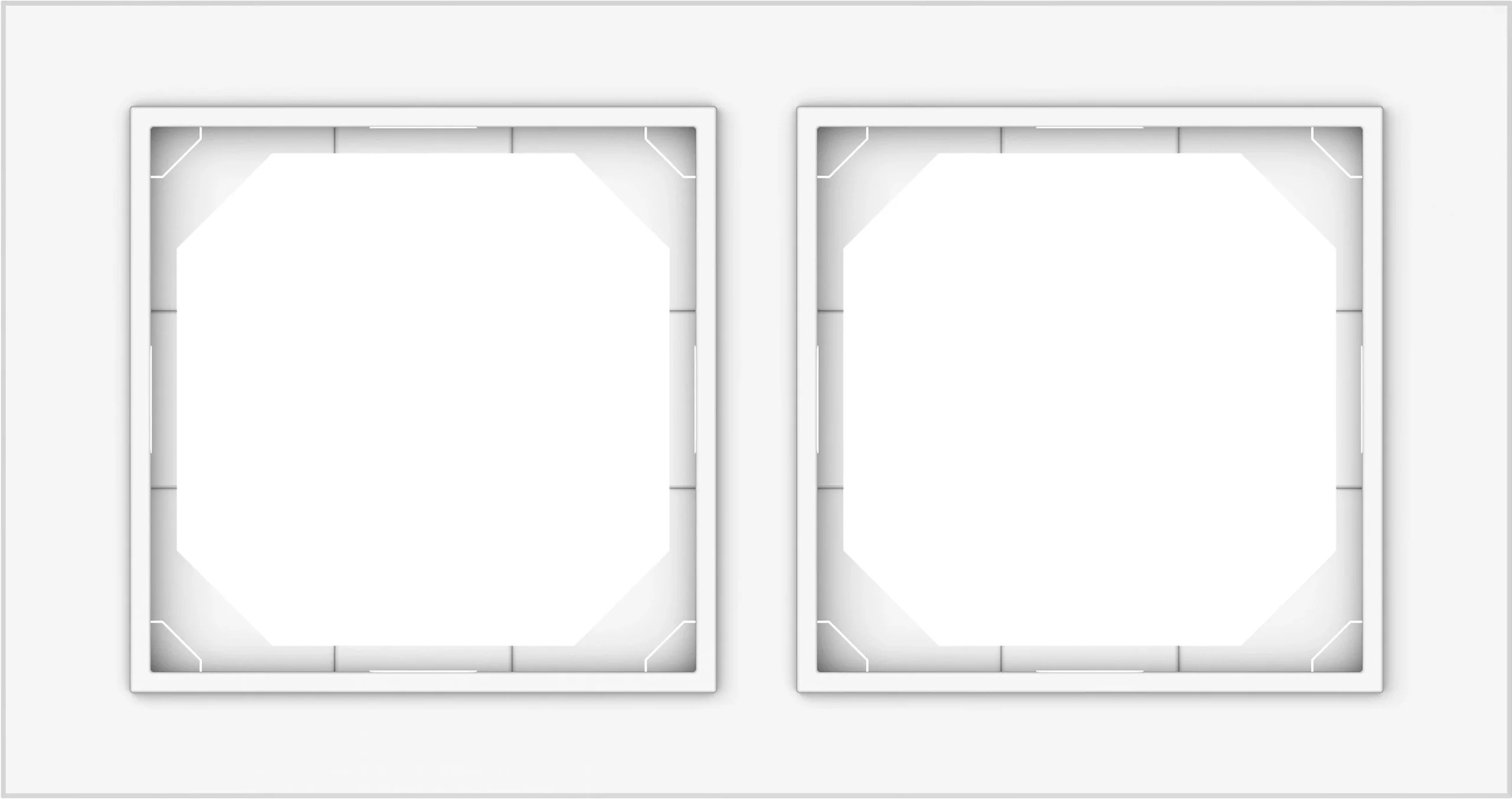 FRAME 2 PLACES WHITE R02 QR1000