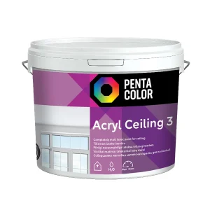 KRĀSA DISP. PENTACOLOR ACRYL 3 BALTA 3 L