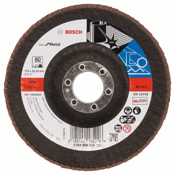 DISKS SLĪPĒJ. SMILŠPAP.TOP D=125 MM,K 60