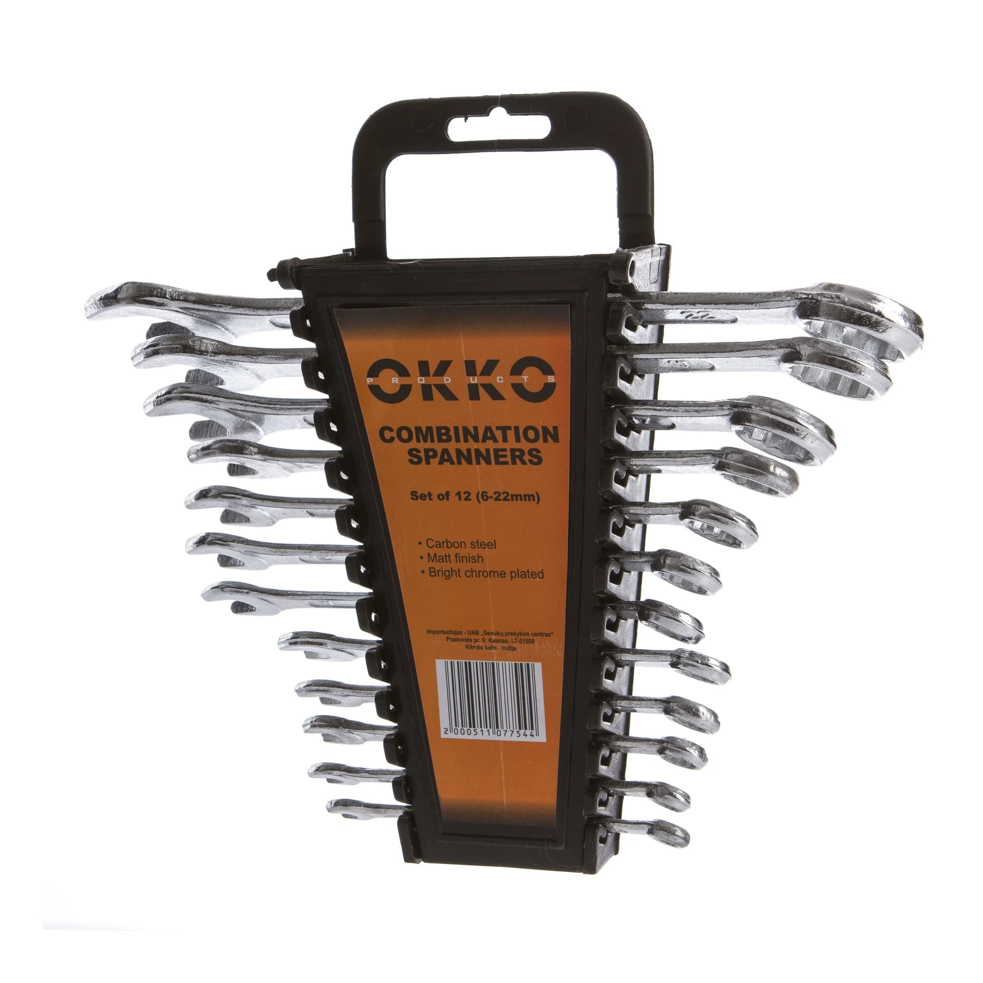 COMBINATION WRENCH SET 6-22MM 12PCS