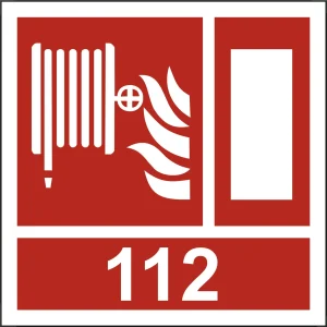LABEL FIRE.HOSE + NR.TEL 15X15 LUUKNT15