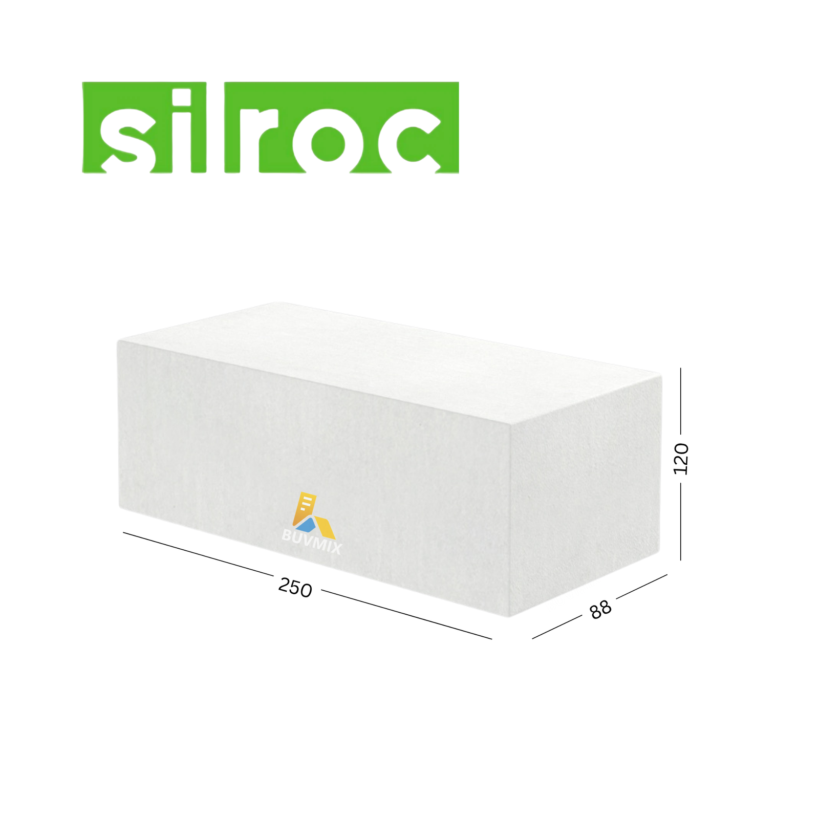 Silroc BRICK 88 silicate bricks 250x120x88