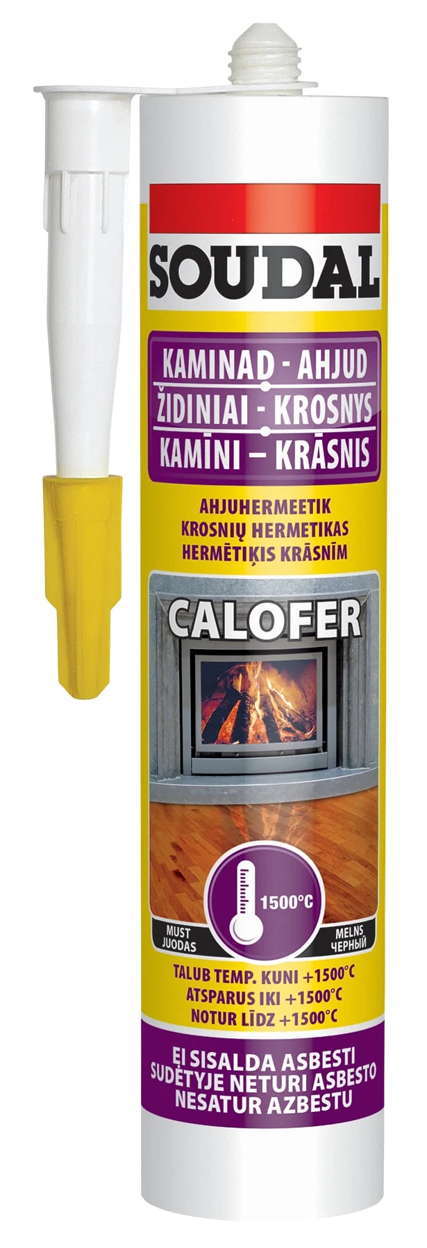 SILIKONS SOUDAL CALOFER +1500C 280ML