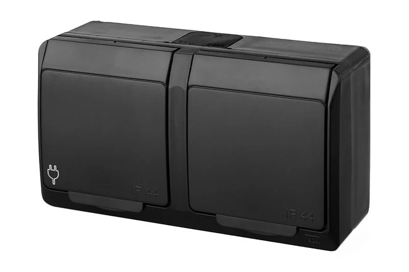 SOCKET ELECTRO HERMES 2D BLACK 0325-09