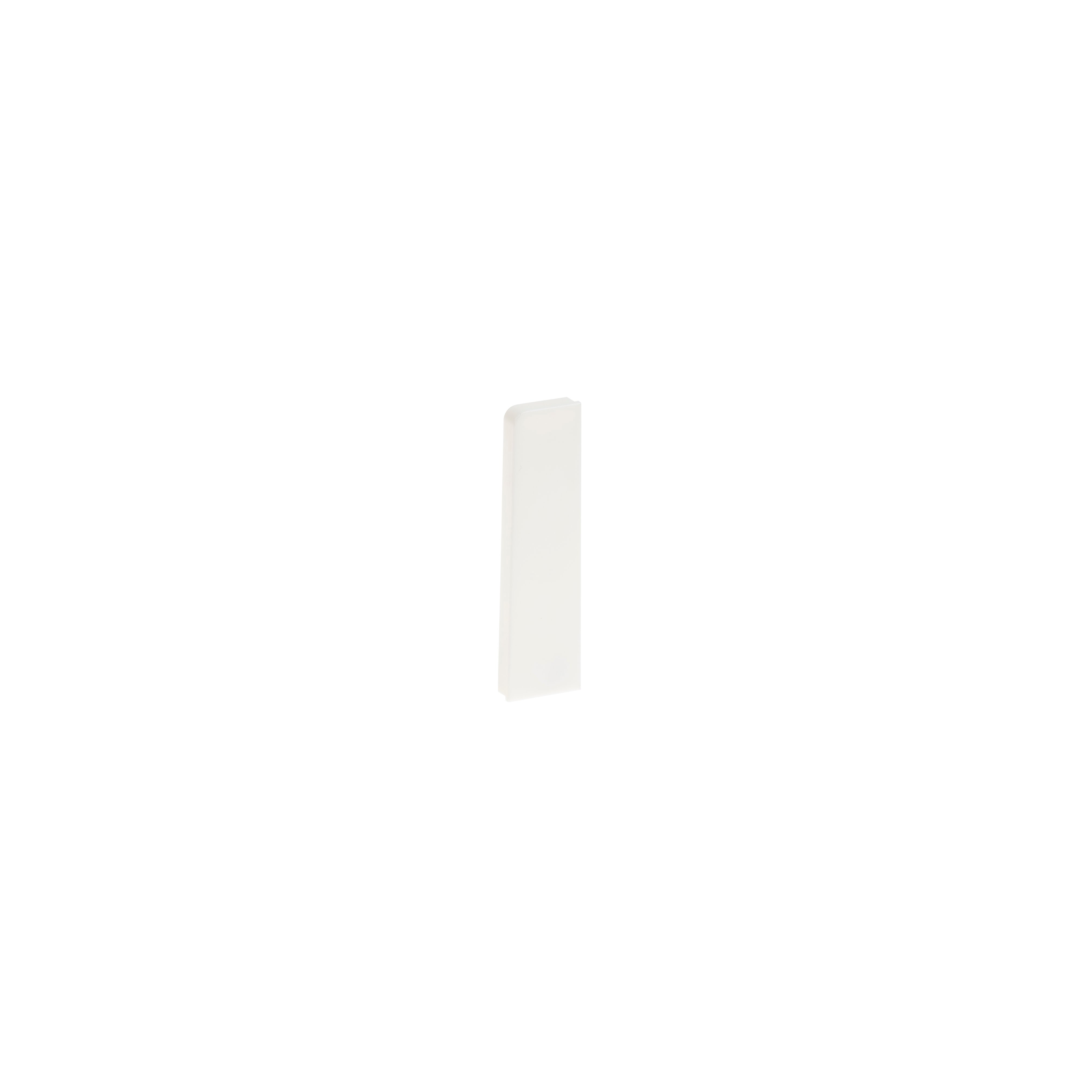 PVC SKIRTING BOARD END CAP R9003 WHITE 2PCS