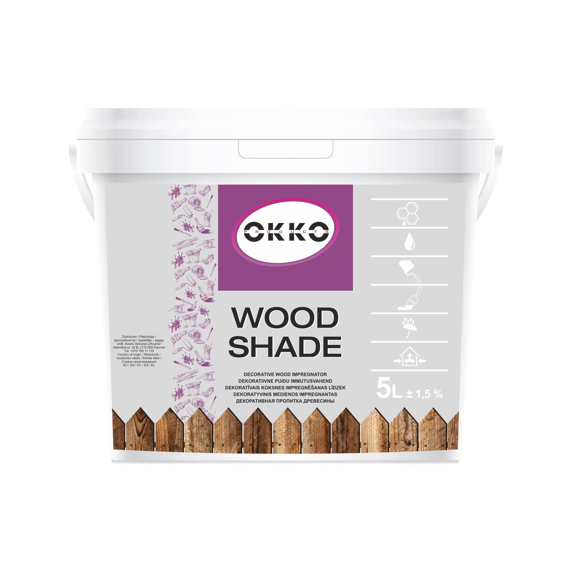 IMPREGNANTS KOKAM SHADE G.OZOLS 5L OKKO