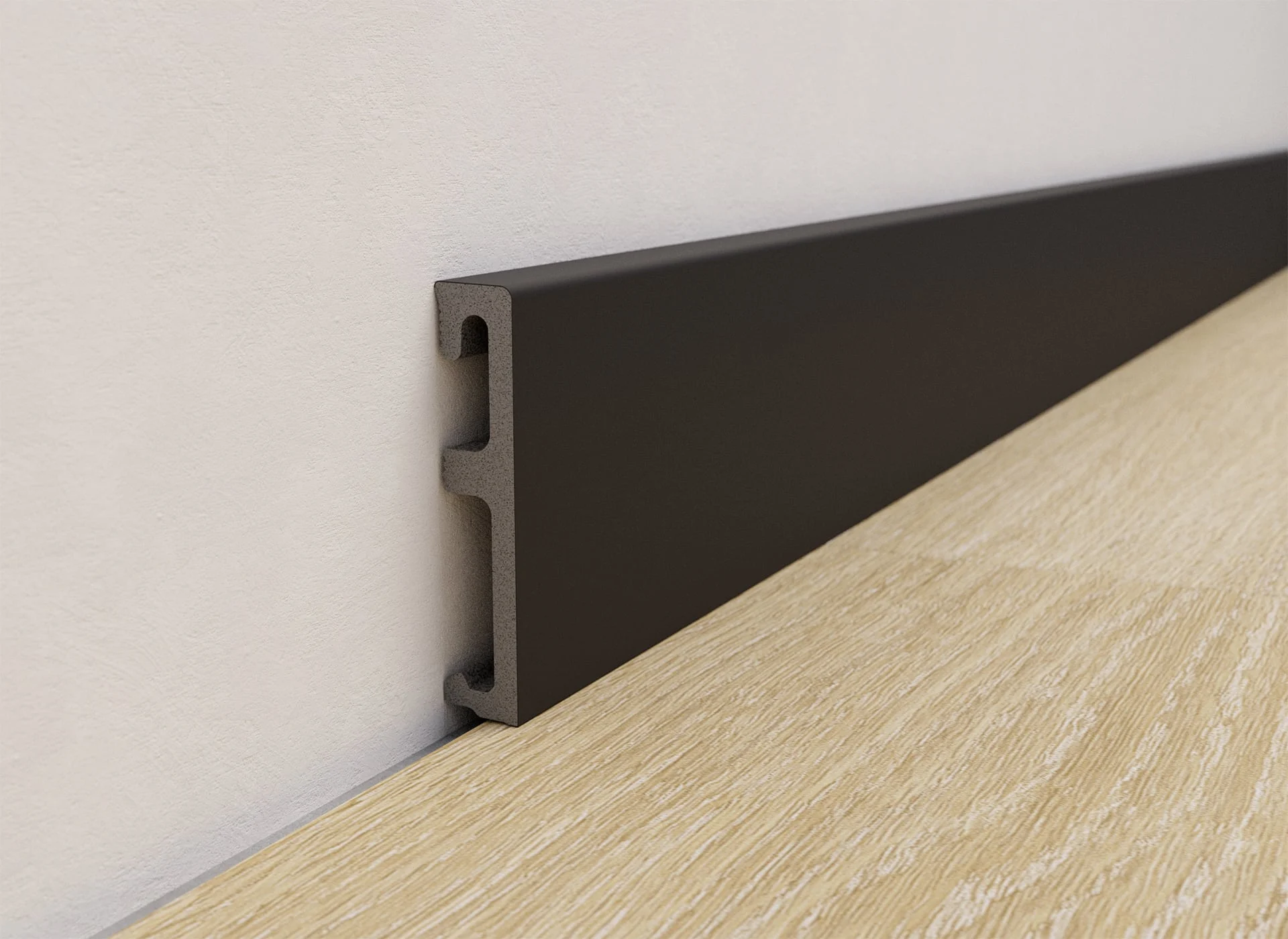 FLOORING WPC ALPHA 80MM/2.4M BLACK