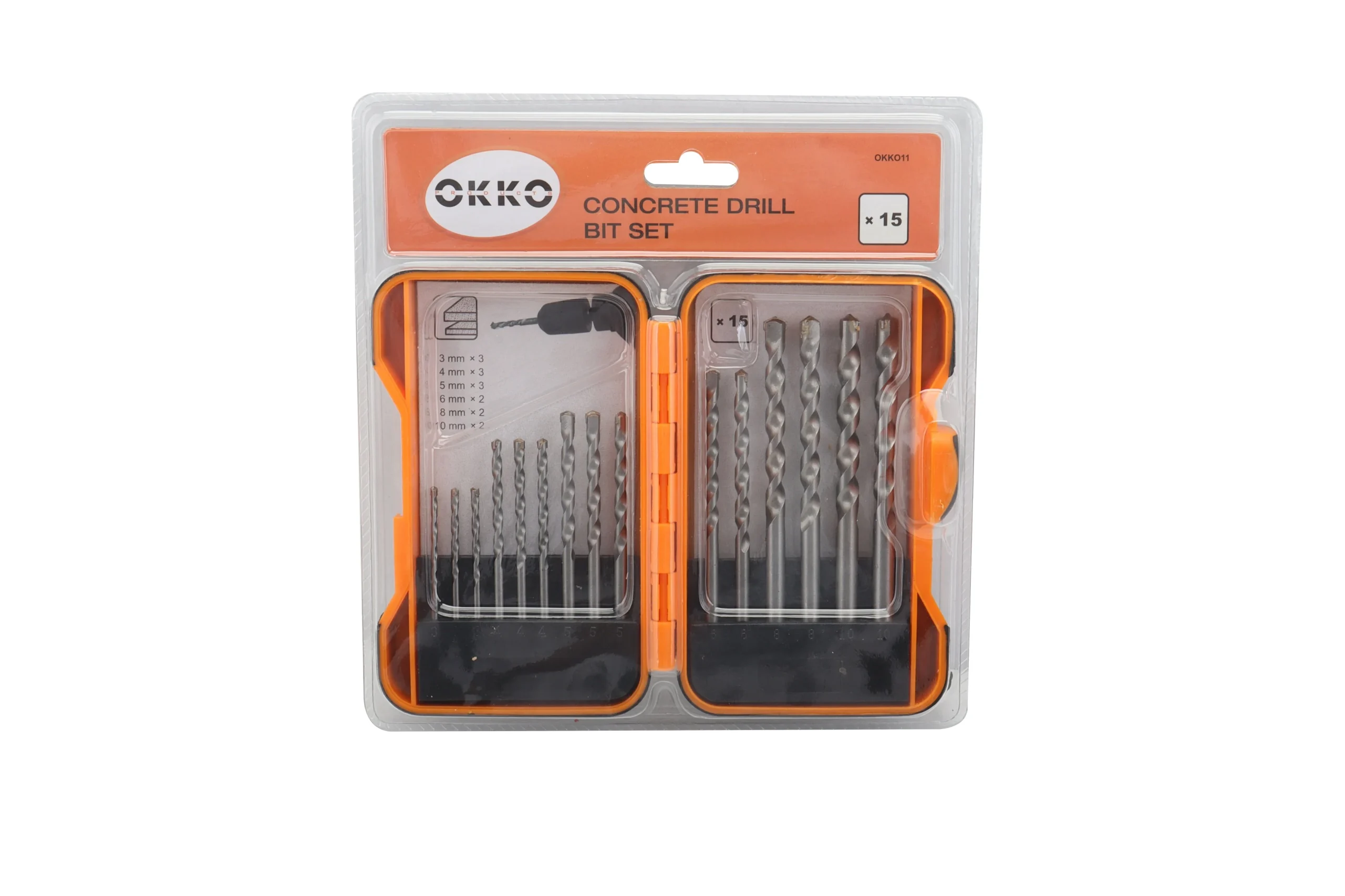 CONCRETE DRILL SET OKKO 15 PCS