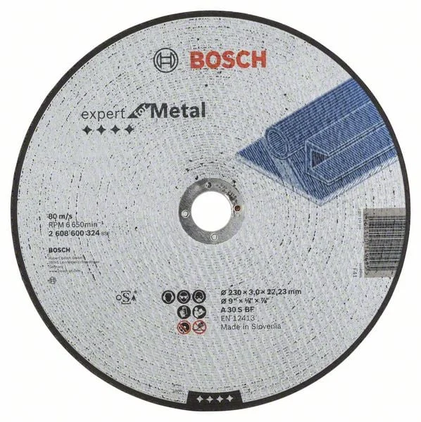 CUTTING DISCS FOR METAL 230X22X3