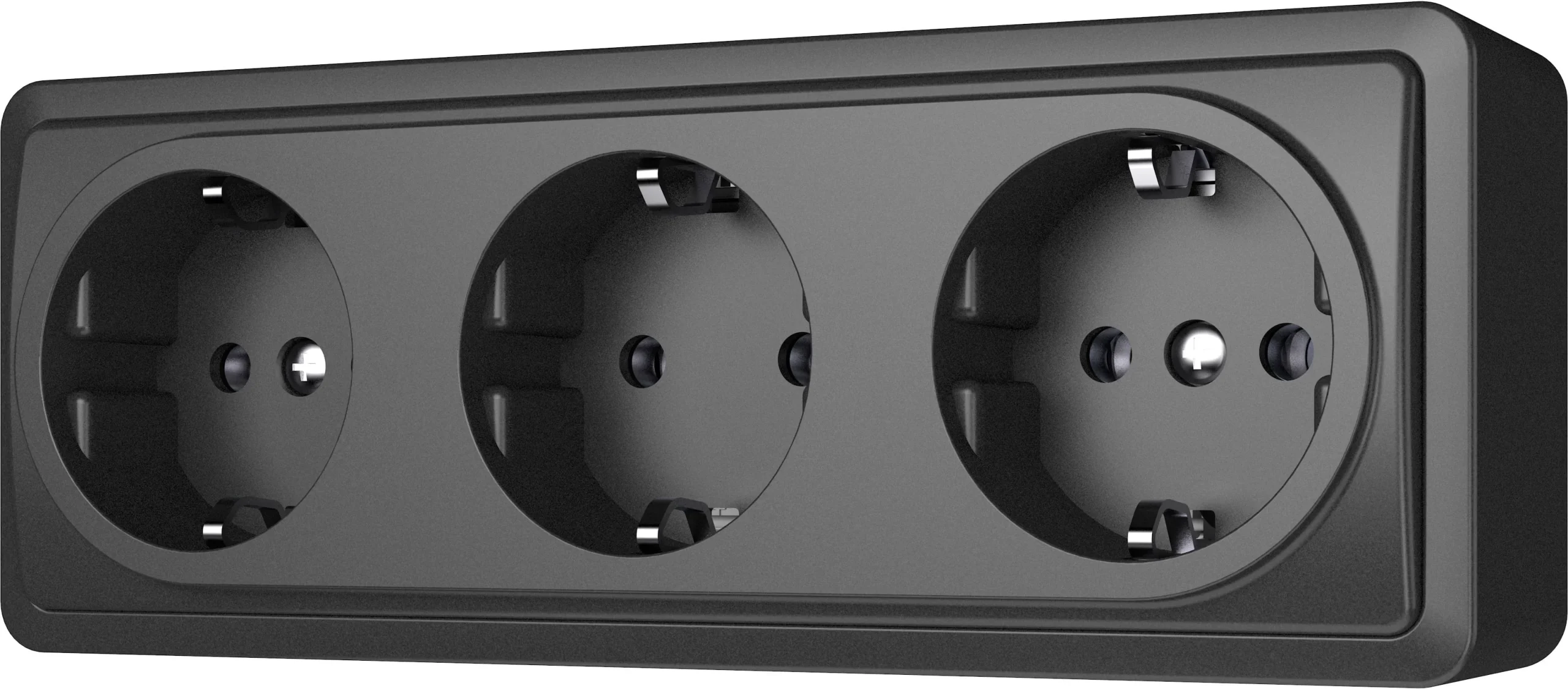 SOCKET 3 PLACES SL+250 ANTHRACITE