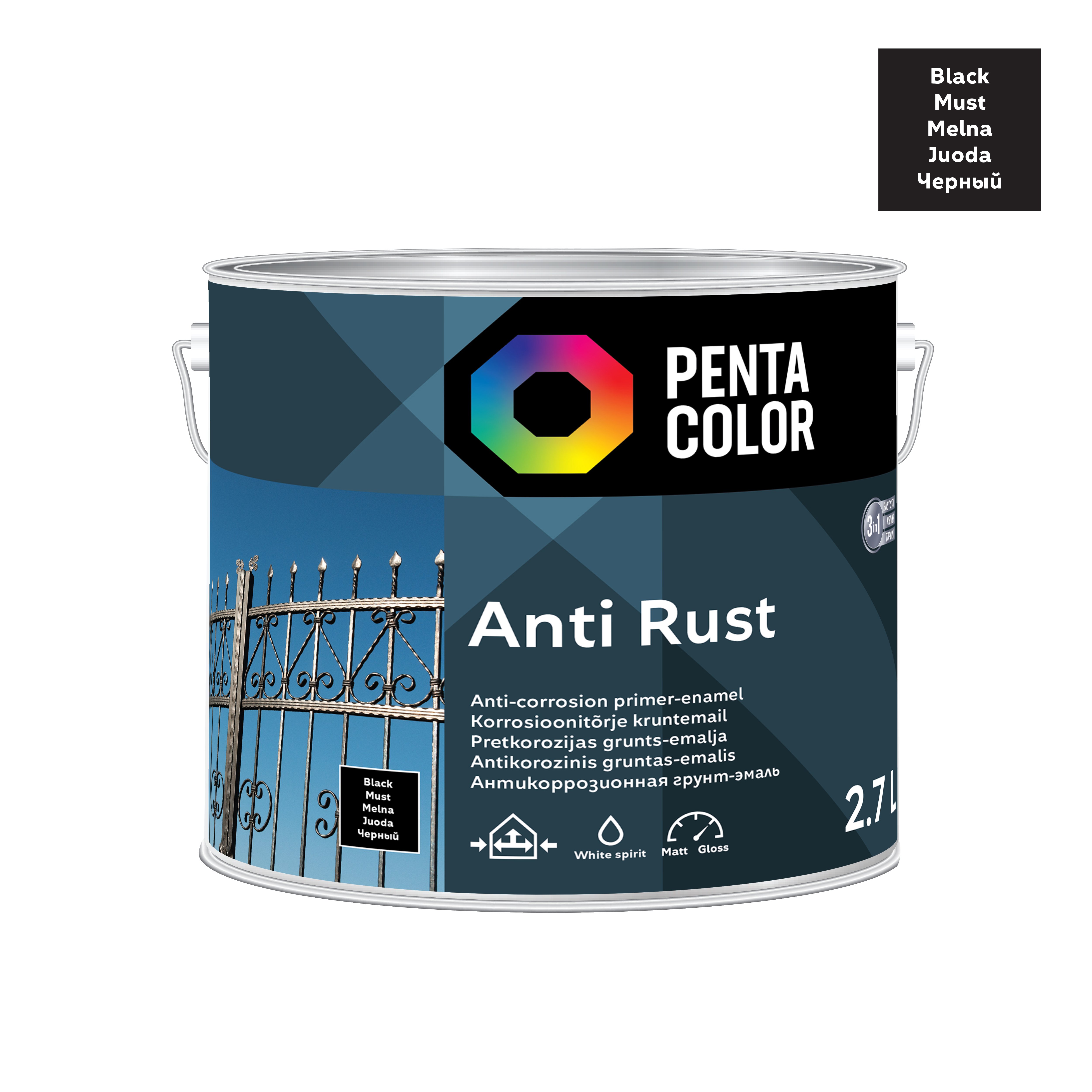 GRUNTS-EMALJA ANTIRUST 2.7L MELNA