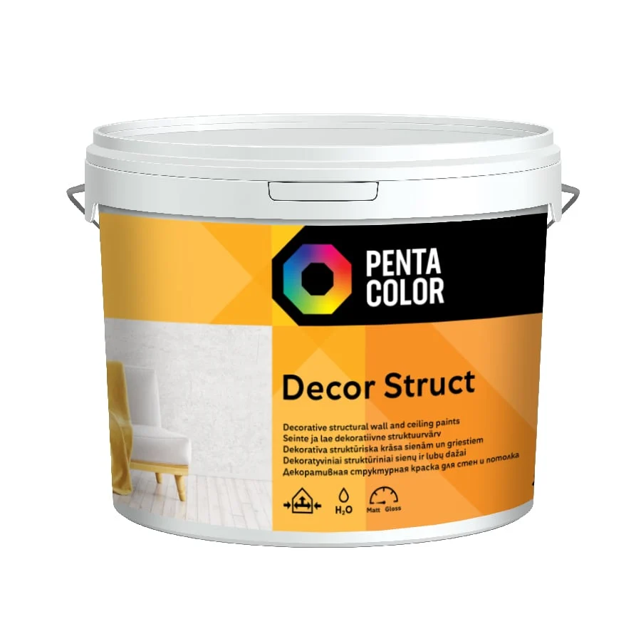 KRĀSA DISPERS PENTACOLOR DEKOR BALTA 3 L
