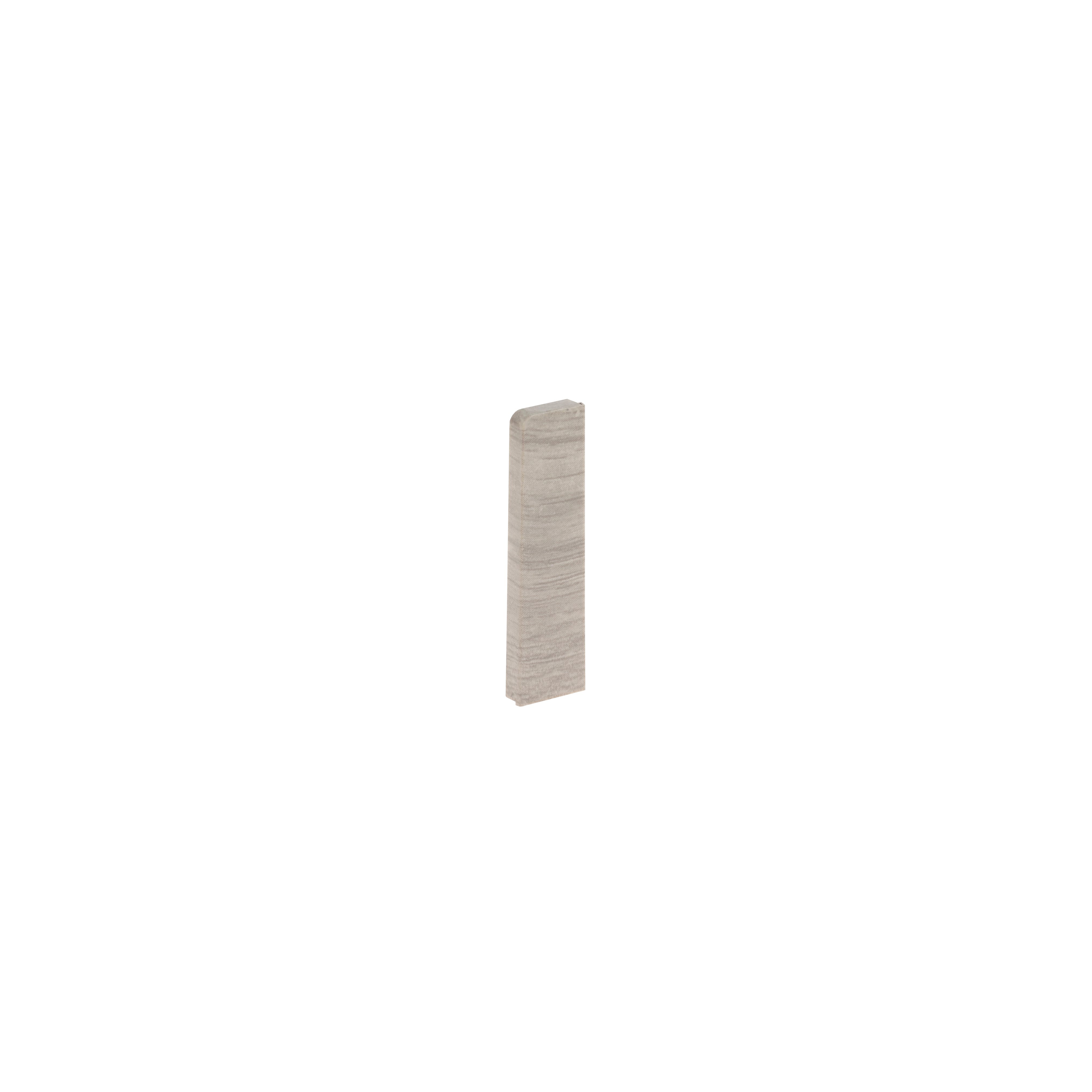 PVC SKIRTING BOARD END PIECE 453DARK.GRAY.2PCS
