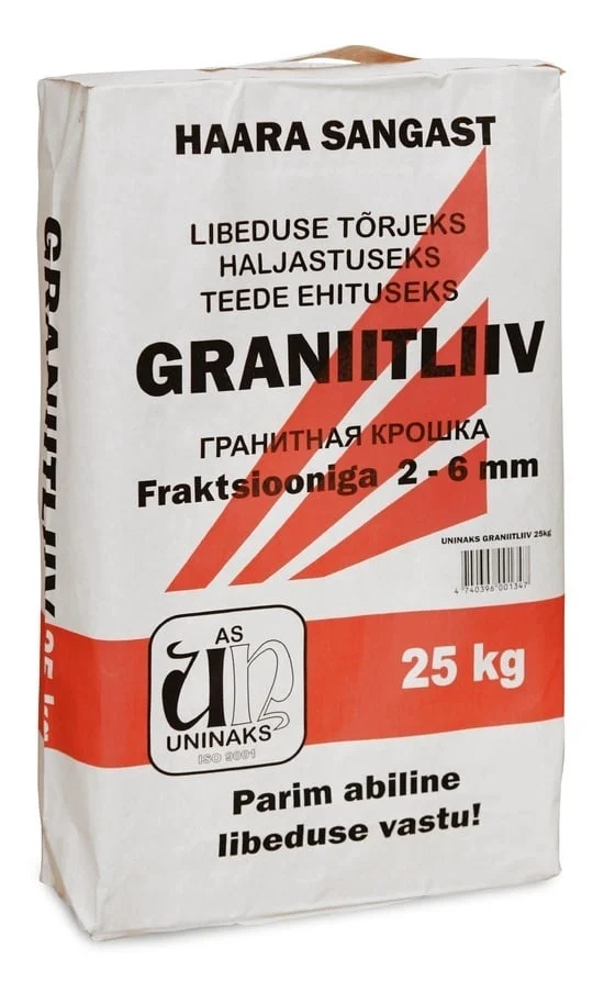 ŠĶEMBA GRANĪTA SMALKĀ 2-6MM 25KG