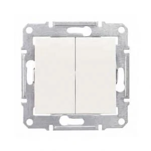 SCHNEIDER ASFORA SWITCH 1+1 B/R CREAM