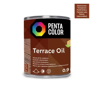 OIL FOR DECKING T.BROWN 0.9L