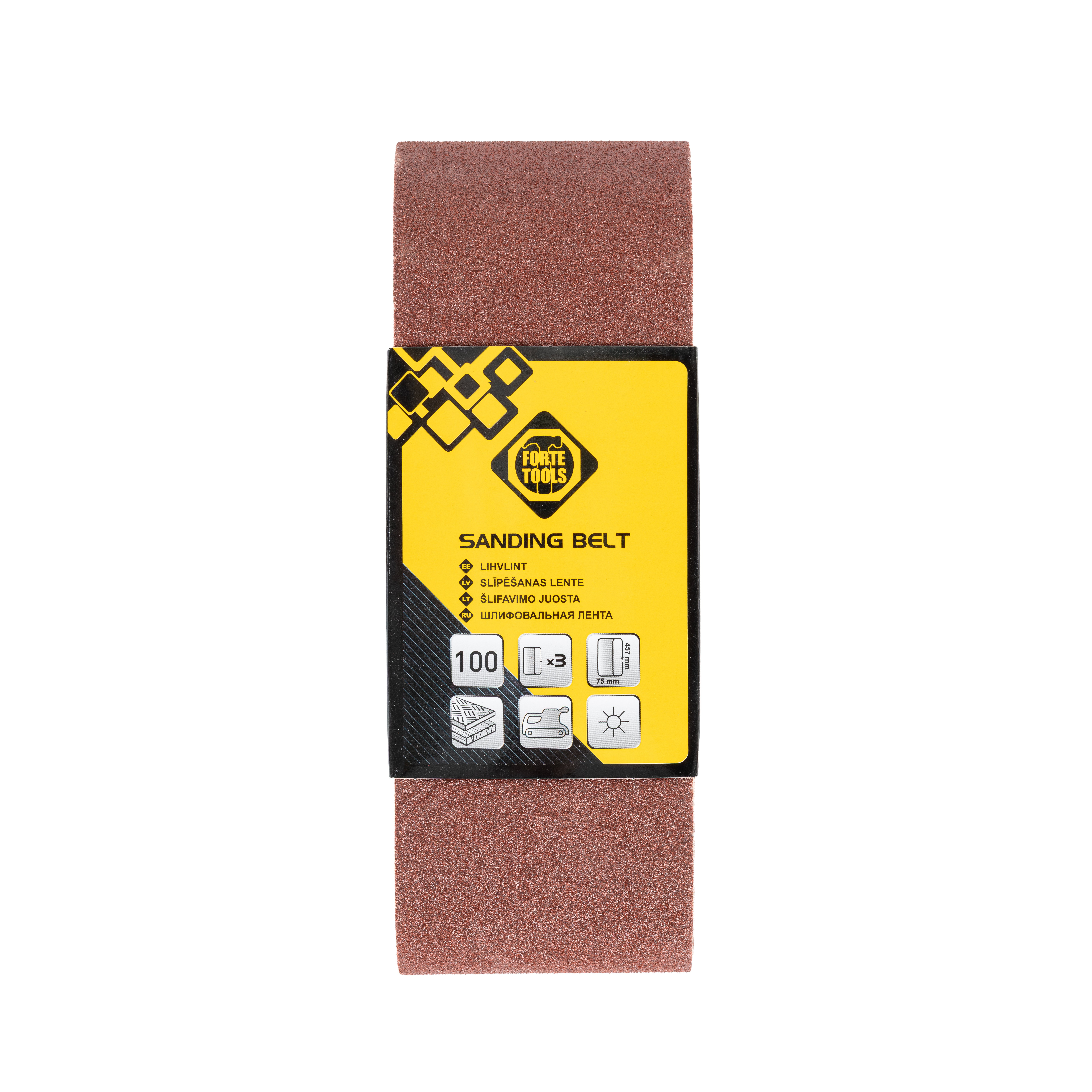 GRINDING BELT 75X457 NR100 3PCS