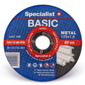 BASIC METAL CUTTING DISK 125X1.6X22