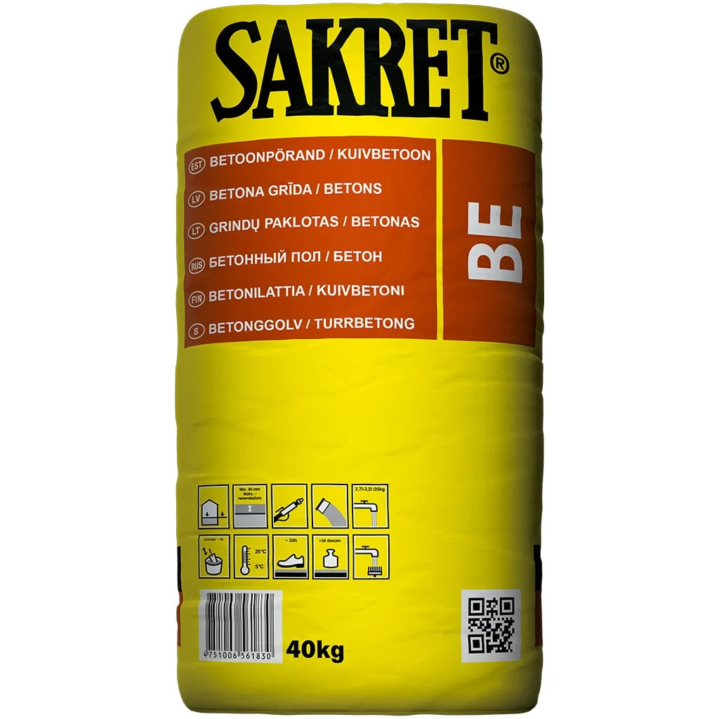BETONS/KLONS SAKRET BE 40KG