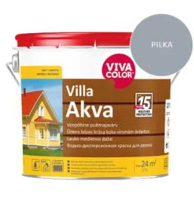 КРАСКА ДЛЯ ДЕРЕВА VILLA AKVA СЕРАЯ 7040 2.7L