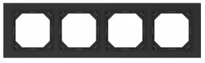 WALL FRAME R04 BLACK MATT. FOUR-PLACE.