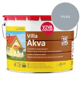 КРАСКА ДЛЯ ДЕРЕВА VILLA AKVA СЕРОЙ 7040 9L