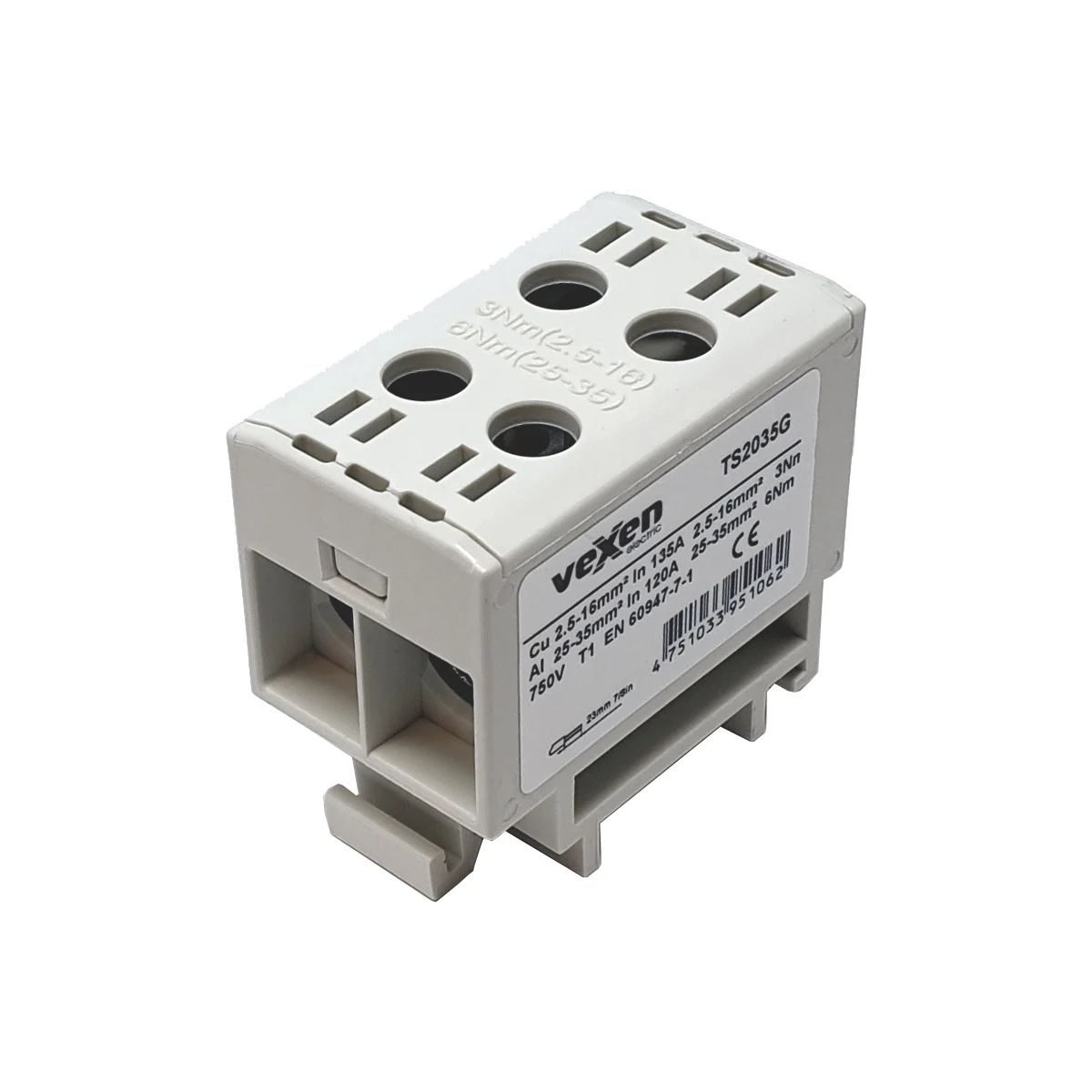 TRANZĪTSPAILE AL/CU 2X2.5-35MM2 TS2035G