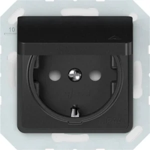 CONTACT SOCKET IP44 RP16-003-02 SL BLACK