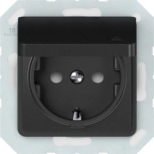 CONTACT SOCKET IP44 RP16-003-02 SL BLACK