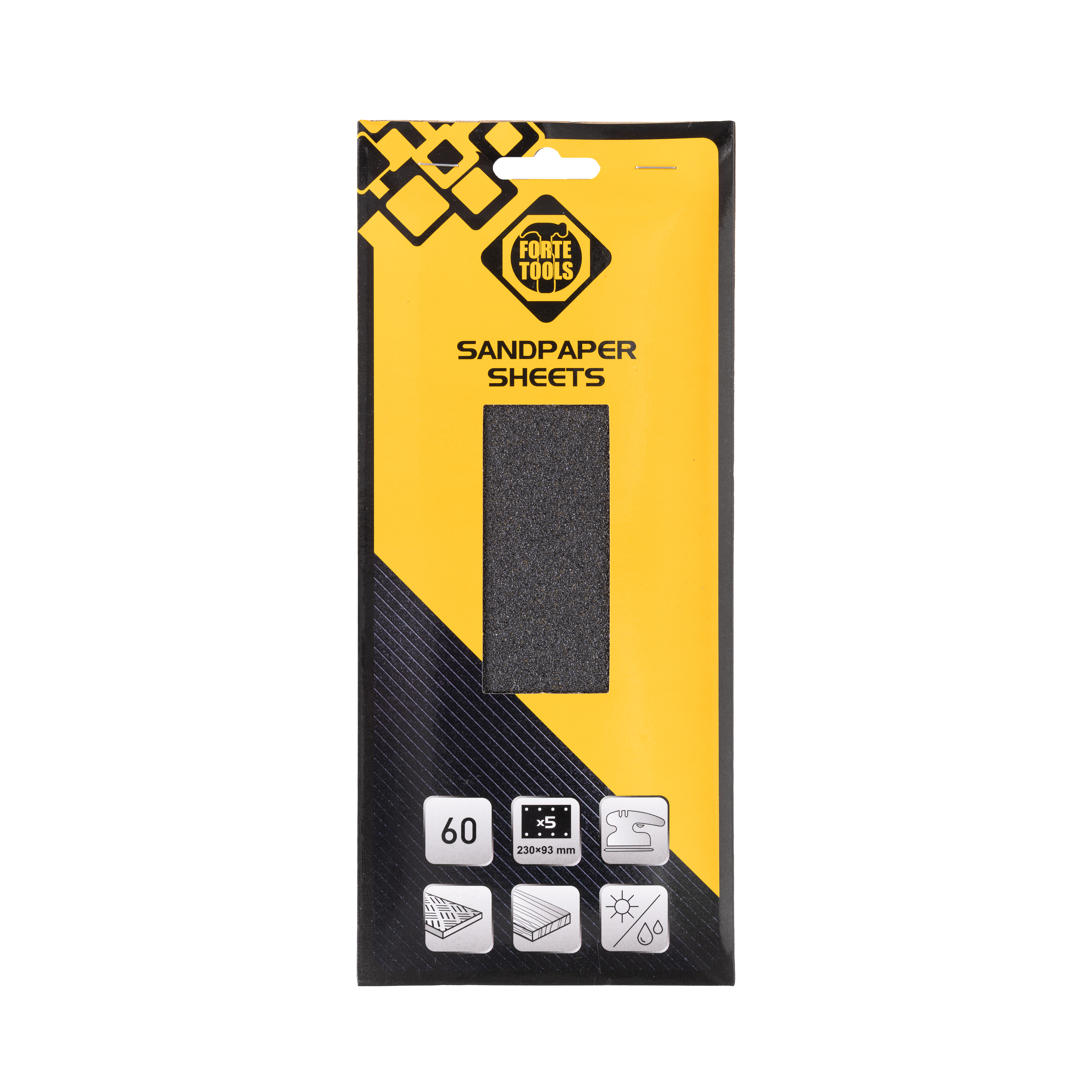 SHEET SLIP. WITH HOLES NO. 60 93X230 5PCS
