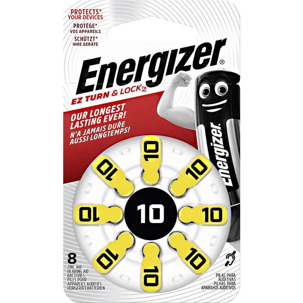 BAT.ENERGIZER 10 B8 ZINC AIR DZIRDES