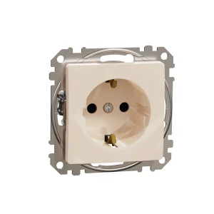 K-SOCKET SEAT 1-PLACE WITH GROUND BEIGE