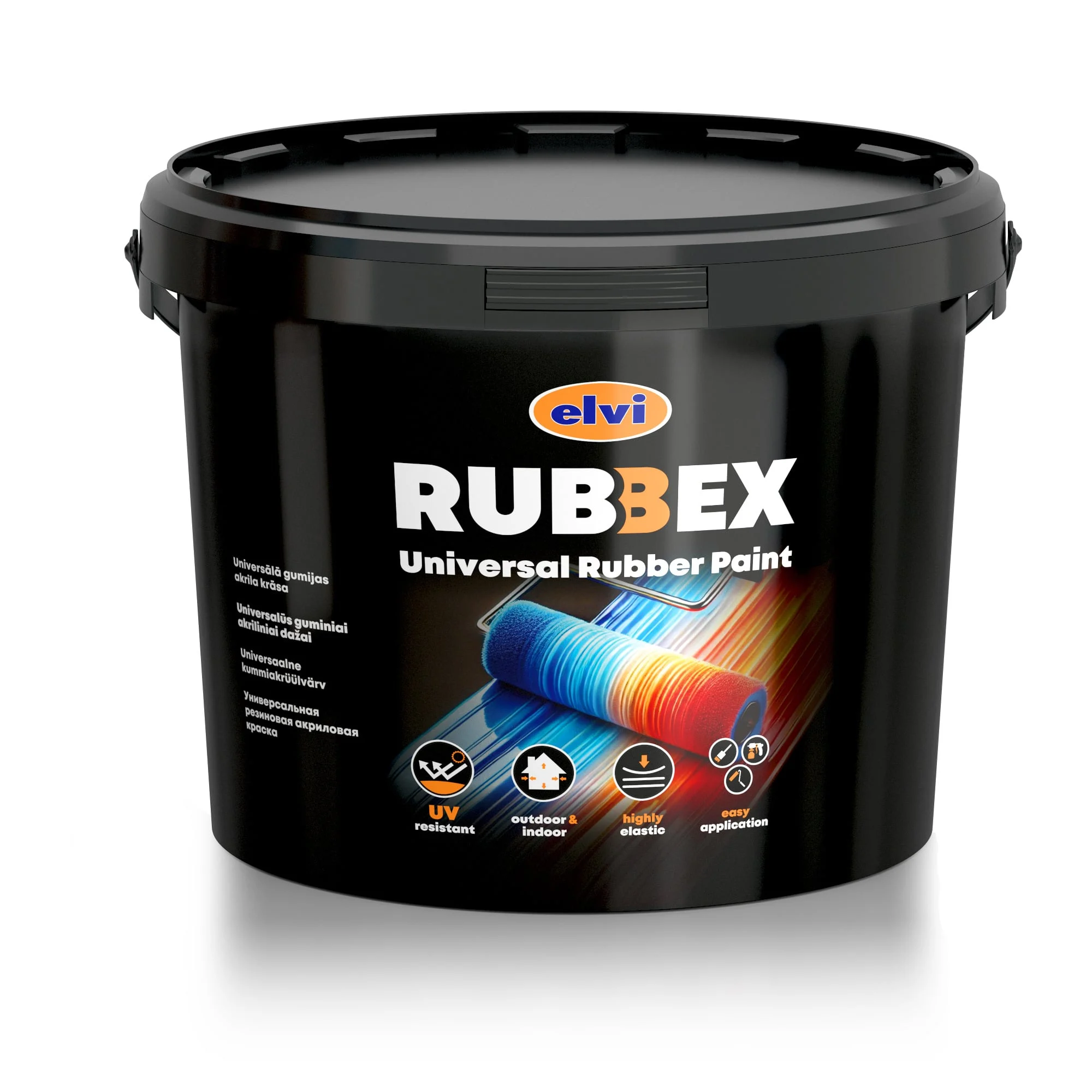 KRĀSA RUBBEXUNIVERSAL MELNA 3.5KG