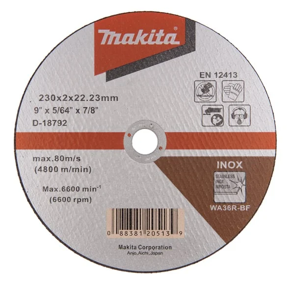 CUTTING DISC 230X2.0X22 MM INOX