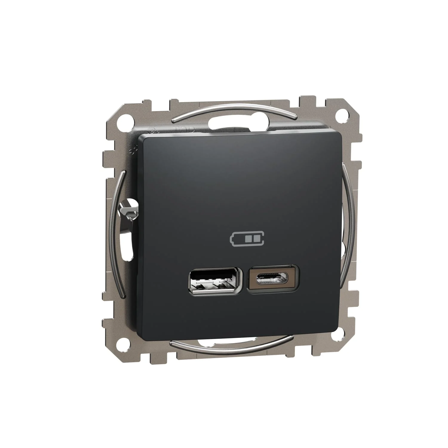 CHARGER USB SEDNA A+C 2.4A ANTHRACITE