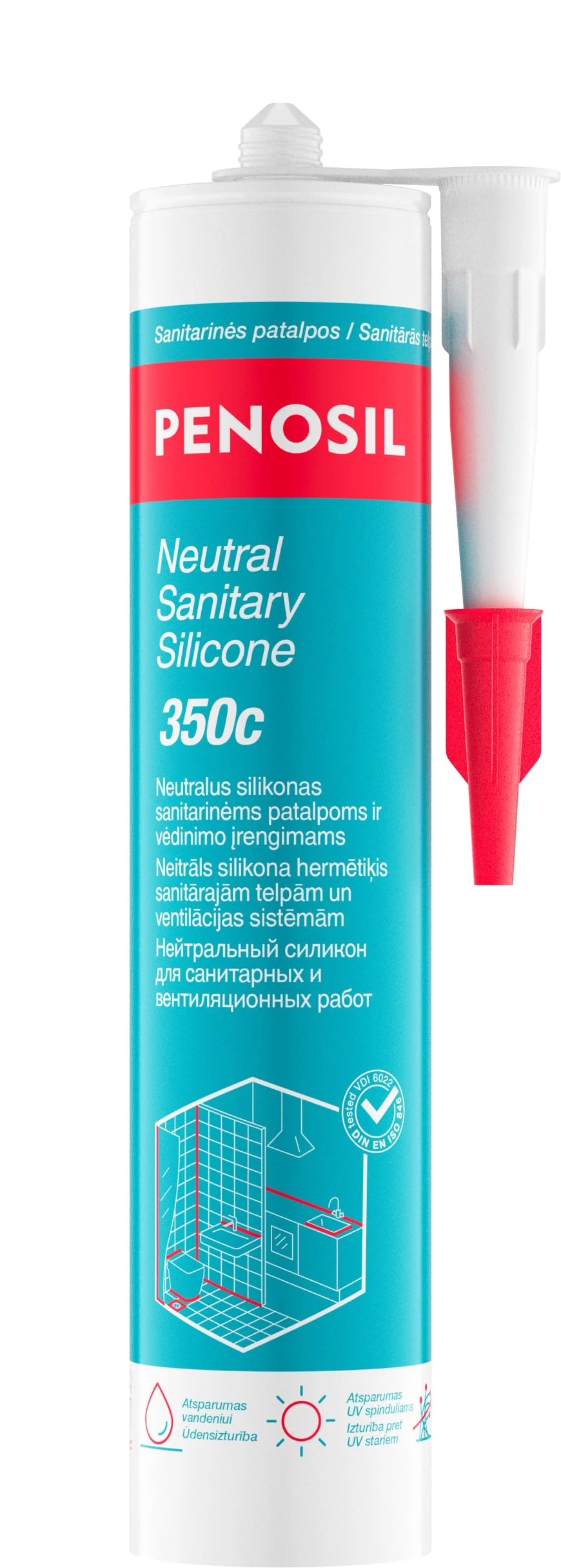 NEITRĀLS-SANITĀRAIS SILIKONS BALTS